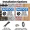 Signmission No Idling Turn Off Engine And Chock Wheels OSHA Notice Sign, Plastic, 10in W x 7in L, 2PK OS-2PACK-NS-P-710-L-16139 - alternate 3